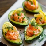 Smoked Salmon Stuffed Avocado Boats First Image First Image
