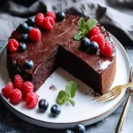 Flourless Black Cocoa and Chia Greek Yogurt Cake First Image First Image