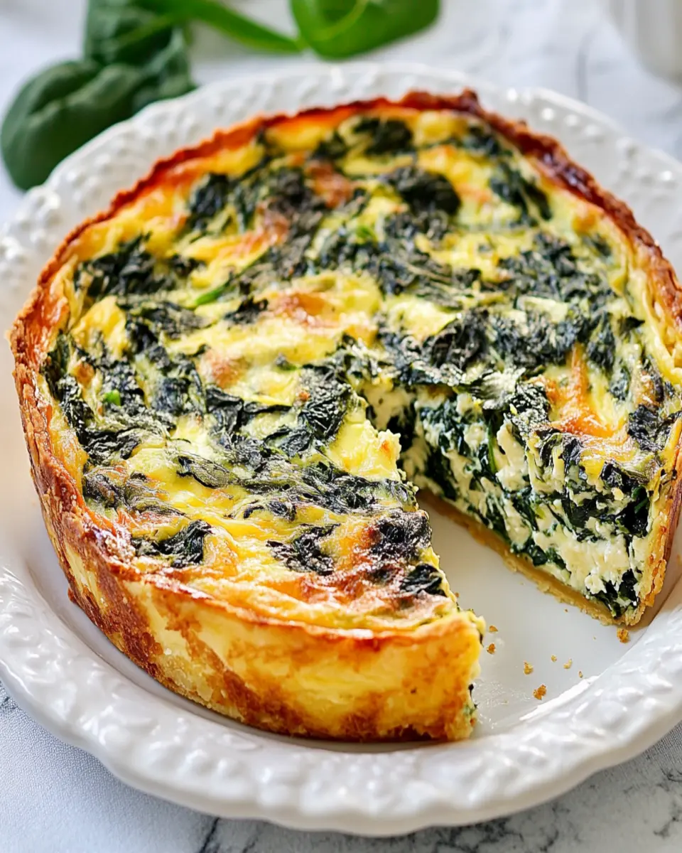 Crustless Spinach & Swiss Quiche Remix First Image First Image