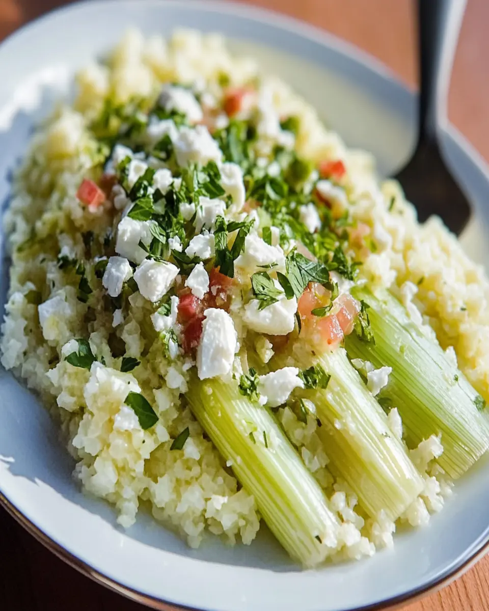 Greek Leeks with Cauliflower Rice: Irresistibly Flavorful Delight