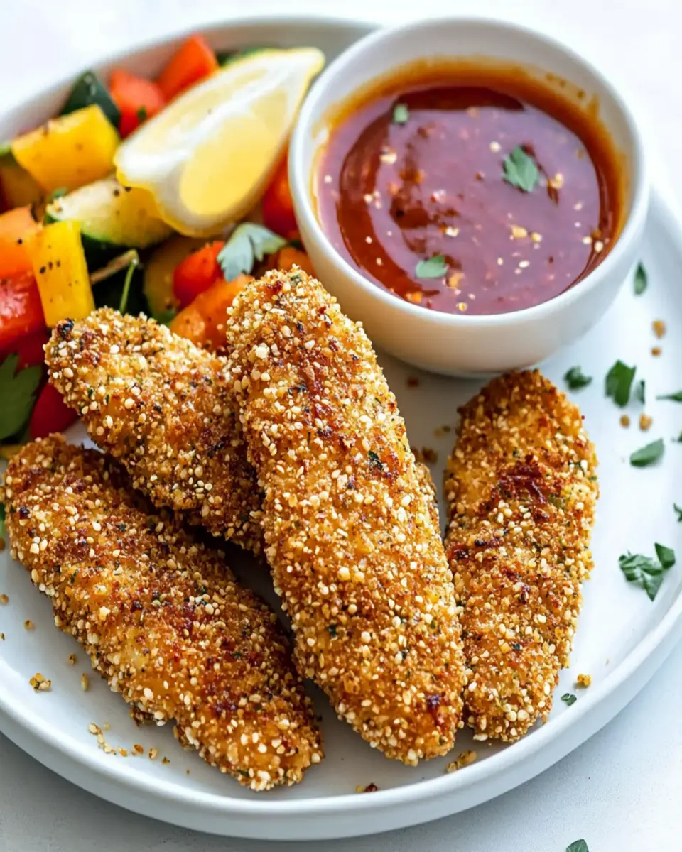 Hemp Seed Crusted High-Protein Chicken Tenders First Image First Image