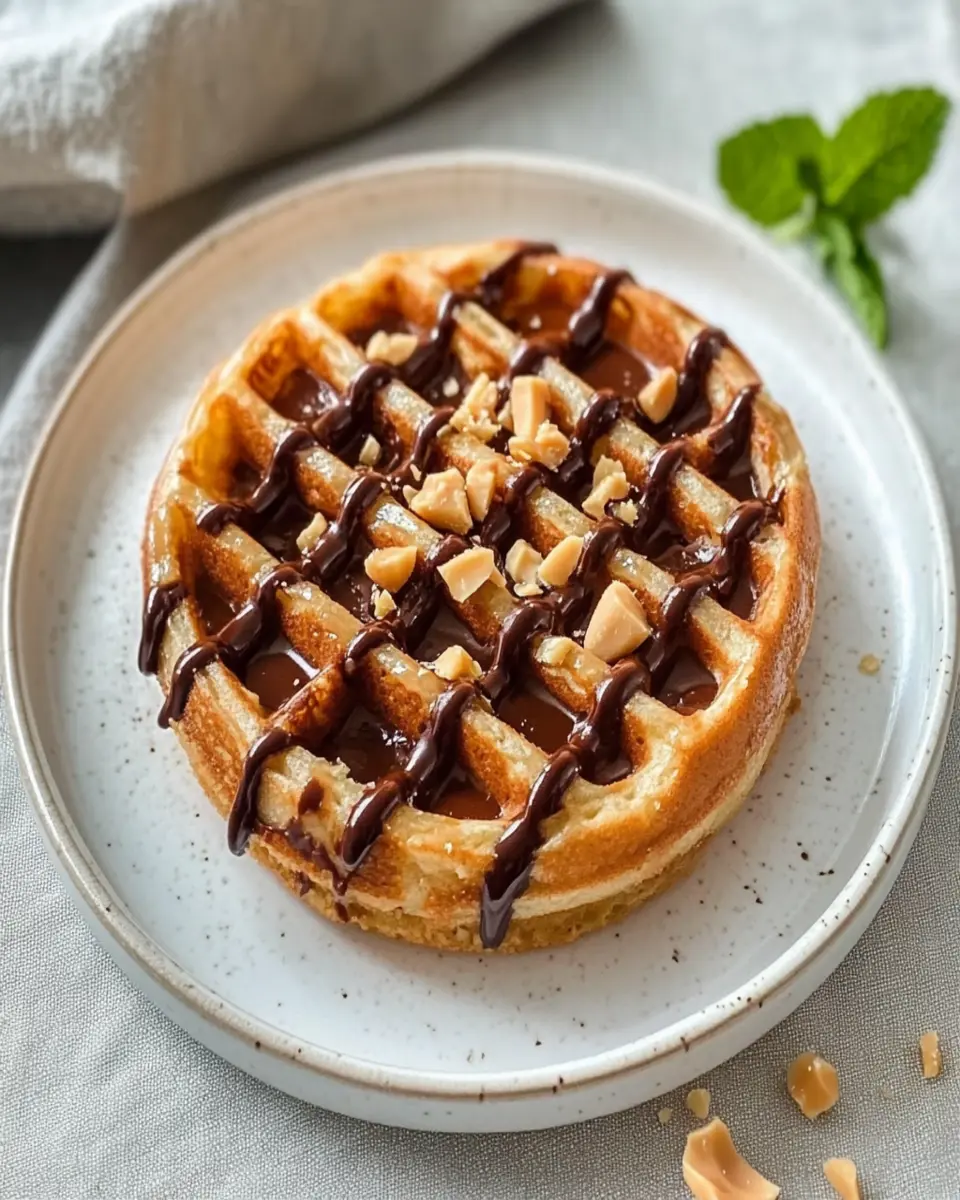 Bestest Keto Peanut Butter Cup Chaffle: Indulgent & Easy Delight