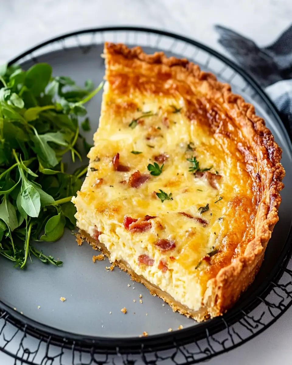 Modern Keto Quiche Lorraine with Gruyère First Image First Image