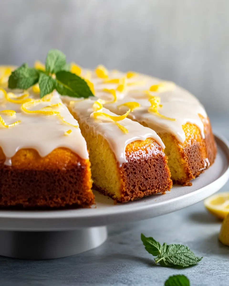 Keto Lemon Yogurt Cake with Almond Flour First Image First Image