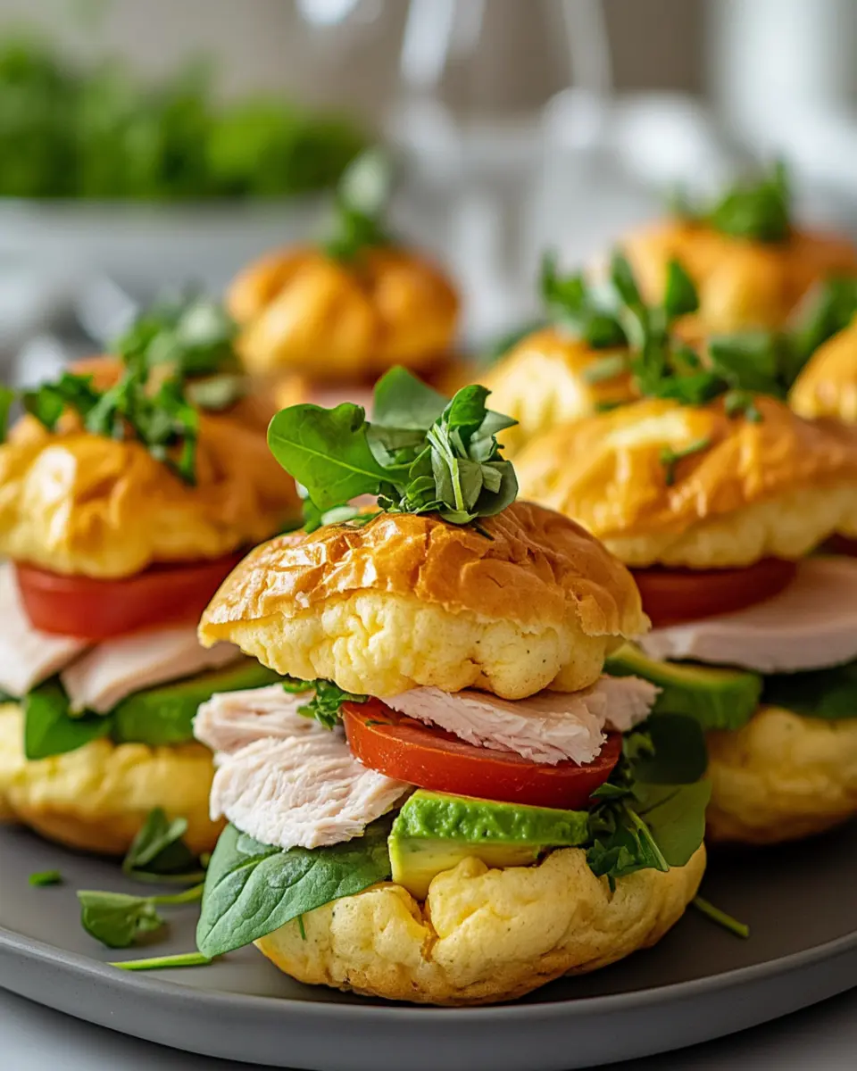 Whey Protein Cloud Bread Sliders: The Best Guilt-Free Bites