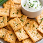 Keto Sour Cream and Chive Crackers First Image First Image