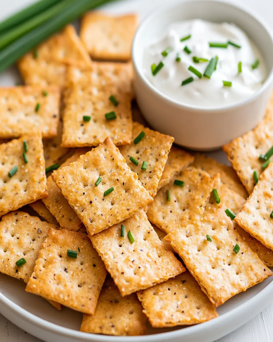 Keto Sour Cream and Chive Crackers You’ll Love for Snacking