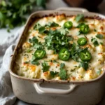 GREEN CHILE CAULIFLOWER CASSEROLE – LOW CARB First Image First Image