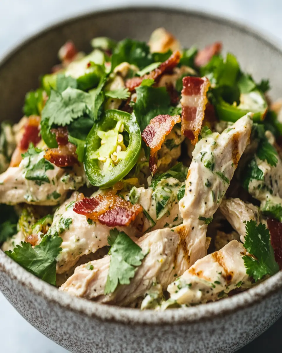 Jalapeno Popper Keto Chicken Salad: Irresistibly Bold Flavor!