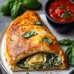 Keto Spinach Artichoke Calzone First Image First Image