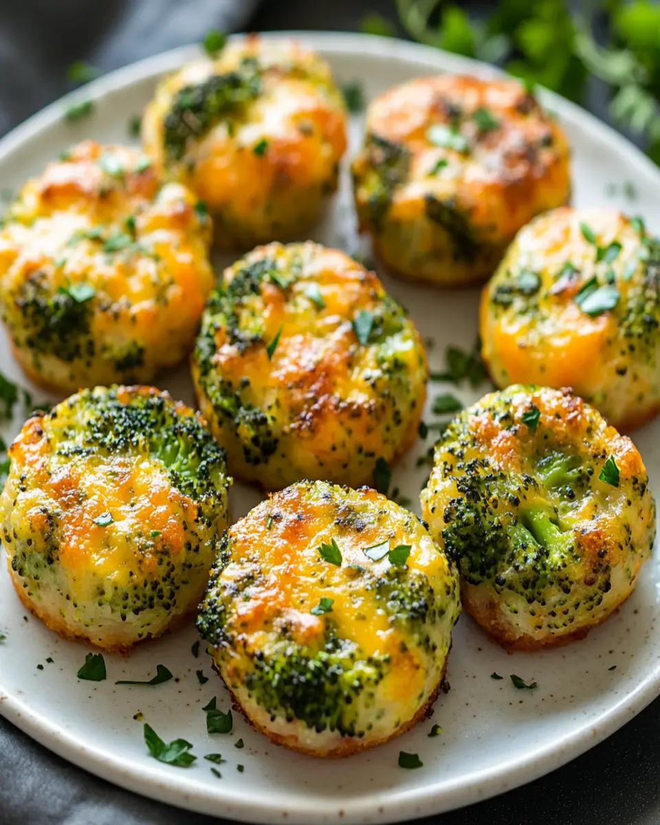 Low Carb Broccoli Cheese Rounds: Irresistibly Cheesy Goodness