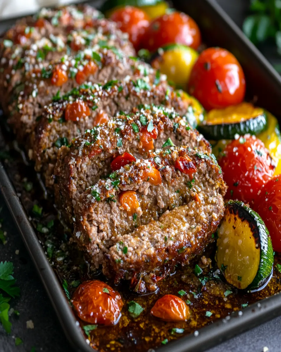 Keto Sheet Pan Italian Meatloaf: Juicy and Easy Weeknight Dinner