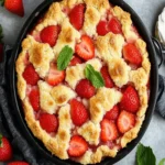 Keto Strawberry Cream Cheese Cobbler First Image First Image