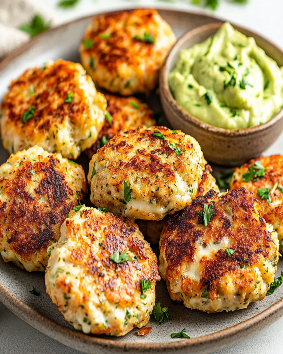 keto cheesy chicken fritters that make healthy eating fun
