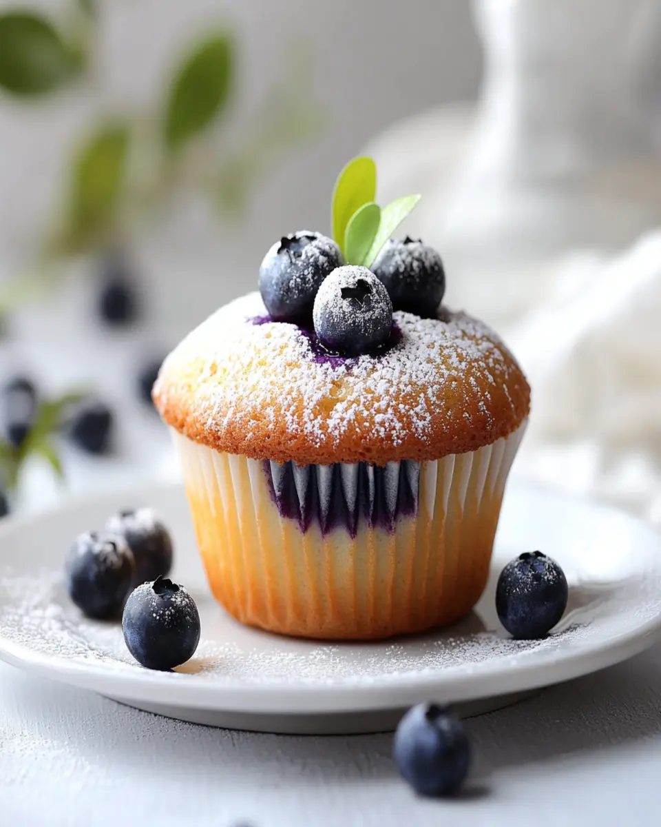 Moist Blueberry Muffin made with Cream Cheese: Irresistibly Soft!