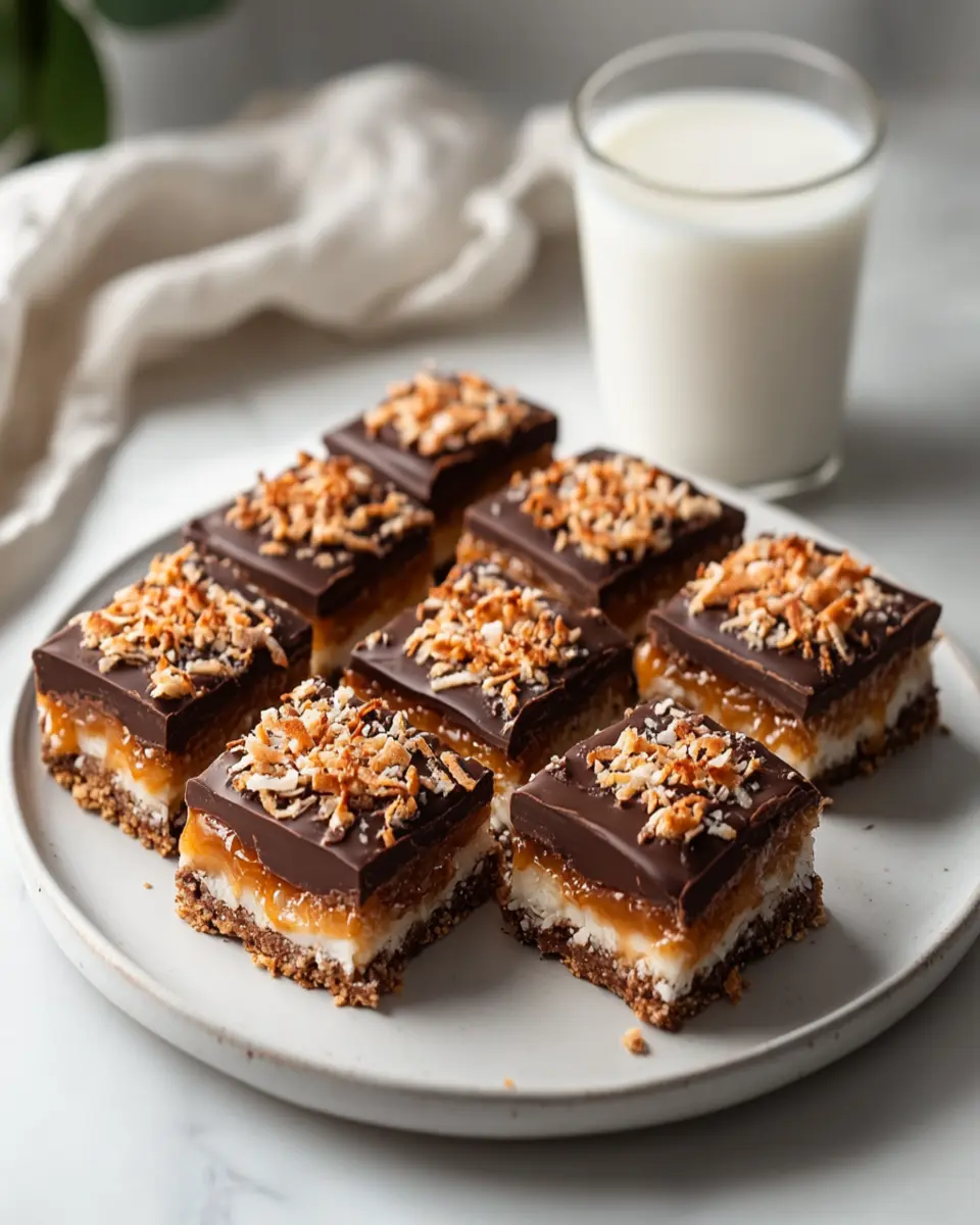 Easy Samoas Cookie Bars: Irresistibly Chewy and Blissful