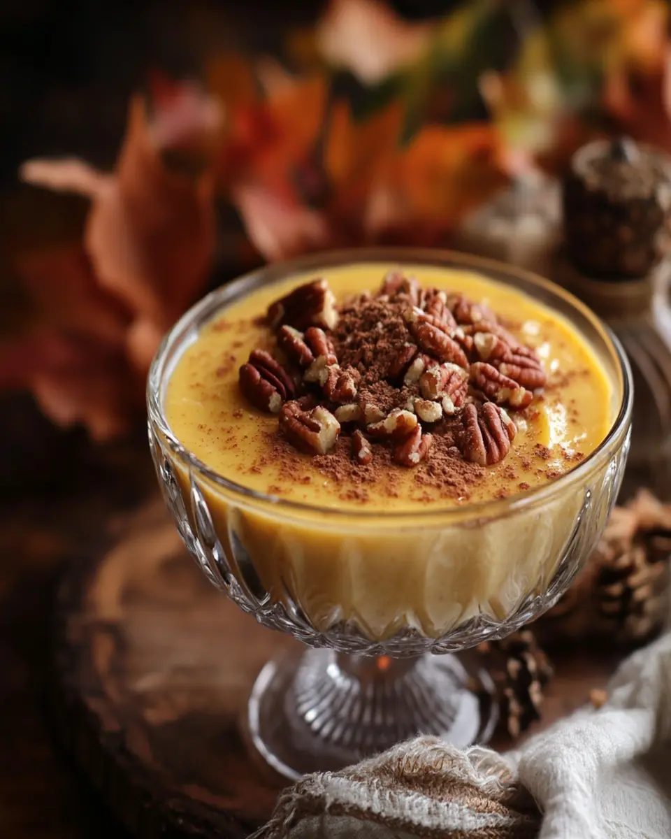 Low Carb Pumpkin Pecan Custard First Image First Image