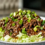 Low Carb Mongolian Ground Beef Cabbage First Image First Image