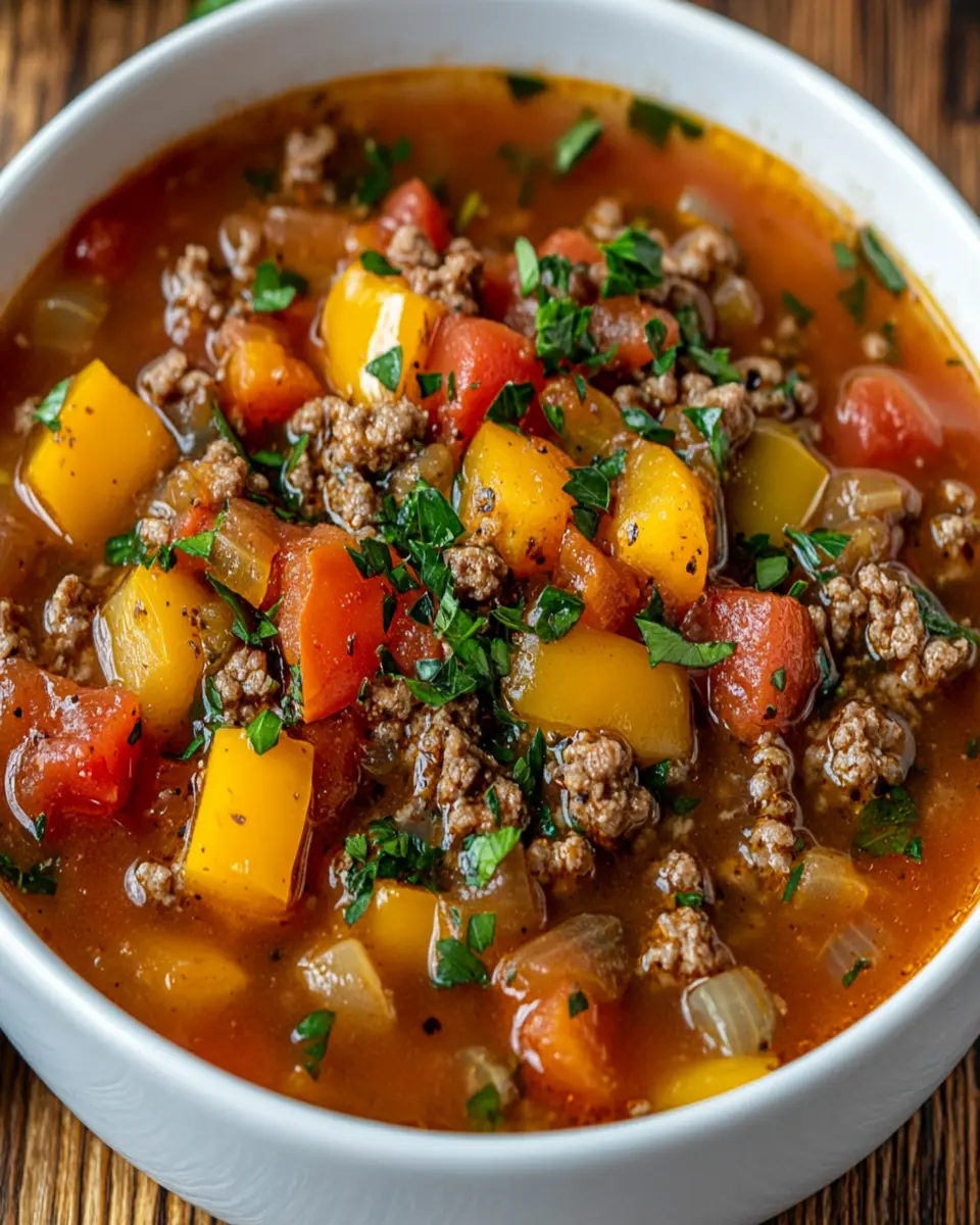 Keto Stuffed Pepper Soup: Irresistibly Hearty and Delicious!