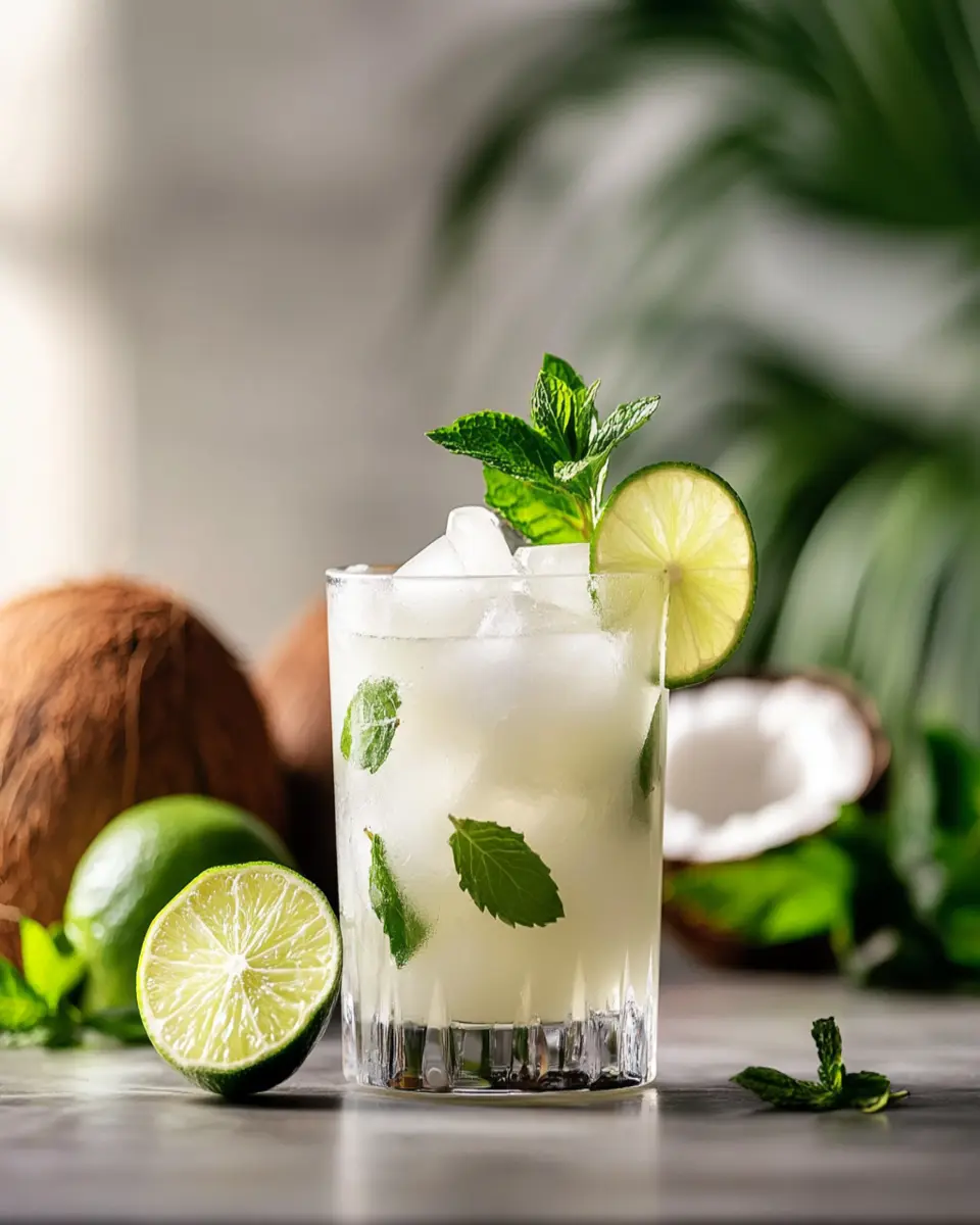 Low Carb Coconut Lime Cooler: Refreshingly Guilt-Free Treat