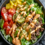 Keto Big Mac Protein Salad First Image First Image