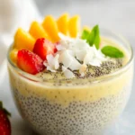 Low carb chia pudding with vanilla and coconut milk First Image First Image